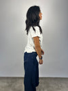 Jeans palazzo scuro Bea