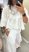Camicia Crop Sangallo