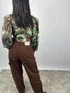 Jeans marrone Lia