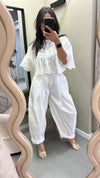 Camicia Crop Sangallo