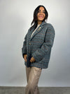 Blazer check Azzurra