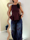 Jeans floreale