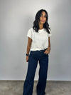 Jeans palazzo scuro Bea