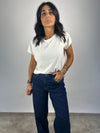 Jeans palazzo scuro Bea