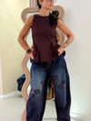 Jeans floreale