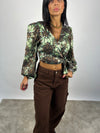 Jeans marrone Lia