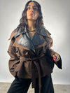 Giacca trench Cioccolato