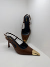 Scarpa Slingback punta oro