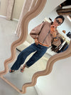 Giacca bomber check INA