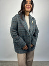 Blazer check Azzurra