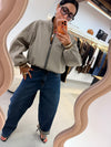 Giacca bomber check INA