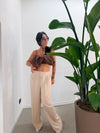 Pantalone Viscosa Beige
