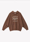 Felpa cappuccio oversize