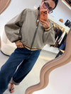 Giacca bomber check INA