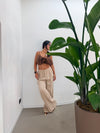 Pantalone Viscosa Beige