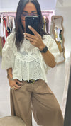 Camicia Crop Sangallo