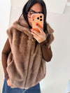 Gilet eco pelliccia Ari￼