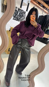Pantalone Eco pelle Intrecciato