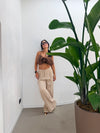 Pantalone Viscosa Beige