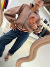 Giacca bomber check INA
